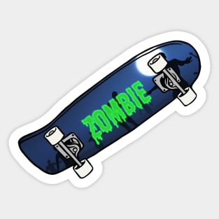 Zombie Skater Sticker